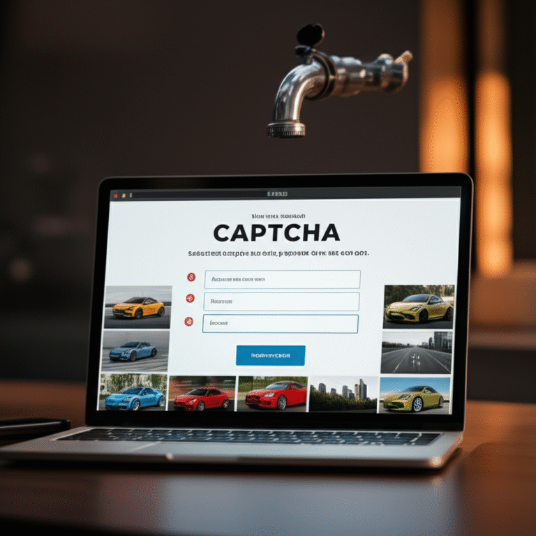 Faucet Anti-Bot com CAPTCHA Tela de um faucet com CAPTCHA avançado para proteção contra bots.