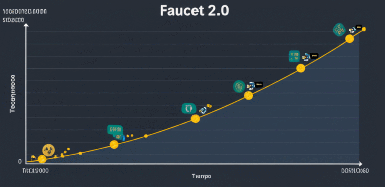 Evolução dos Faucets: Do Tradicional ao Faucet 2.0 Comparação gráfica entre faucet tradicional e Faucet 2.0 com DeFi e NFTs