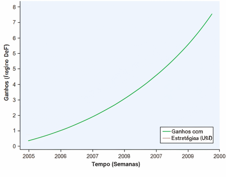 Gráfico mostrando o crescimento de ganhos com Faucet DeFi através do tempo.