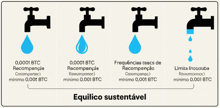 Comparando Faucets de Criptomoedas Comparação visual entre faucets com diferentes taxas de recompensa e frequências de reivindicação