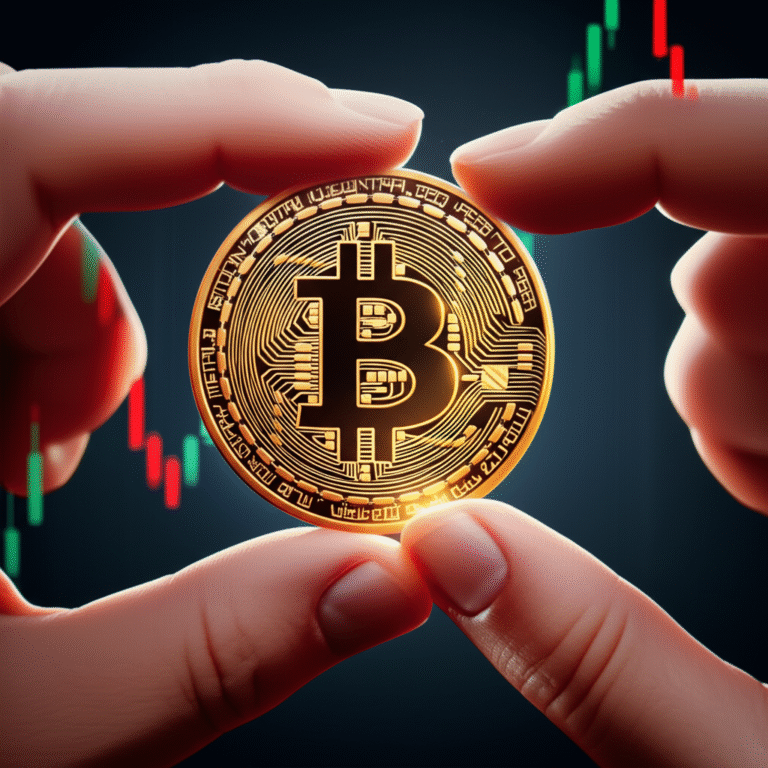 Efeito de Dotação Mãos segurando uma moeda cripto, representando o efeito de dotação.