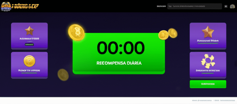 Gamificação em Faucets Tela de um faucet cripto mostrando elementos de gamificação.