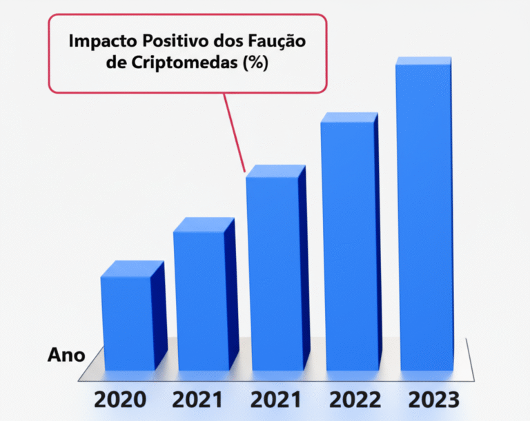 Crescimento da Adoção de Criptomoedas Gráfico mostrando o crescimento da adoção de criptomoedas através de faucets sociais.