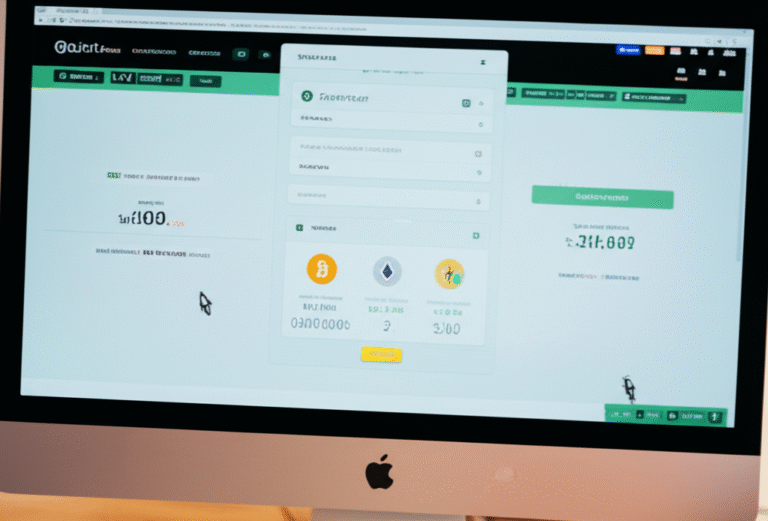 Faucet Cripto em Ação Pessoa interagindo com um faucet cripto no computador