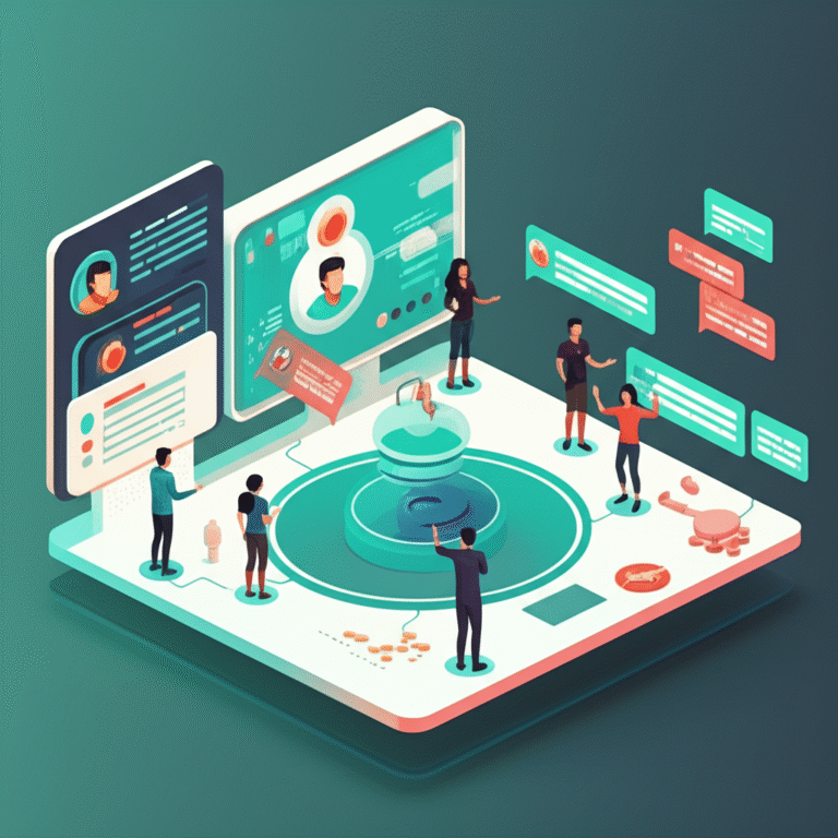 Fortalecendo a Comunidade Cripto Pessoas interagindo em uma comunidade online com criptomoedas.