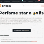 Faucet de Bitcoin em um smartphone